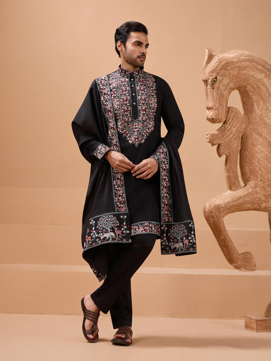ROYAL LOOK -  Mens Wear Kurta with Dupatta Collection