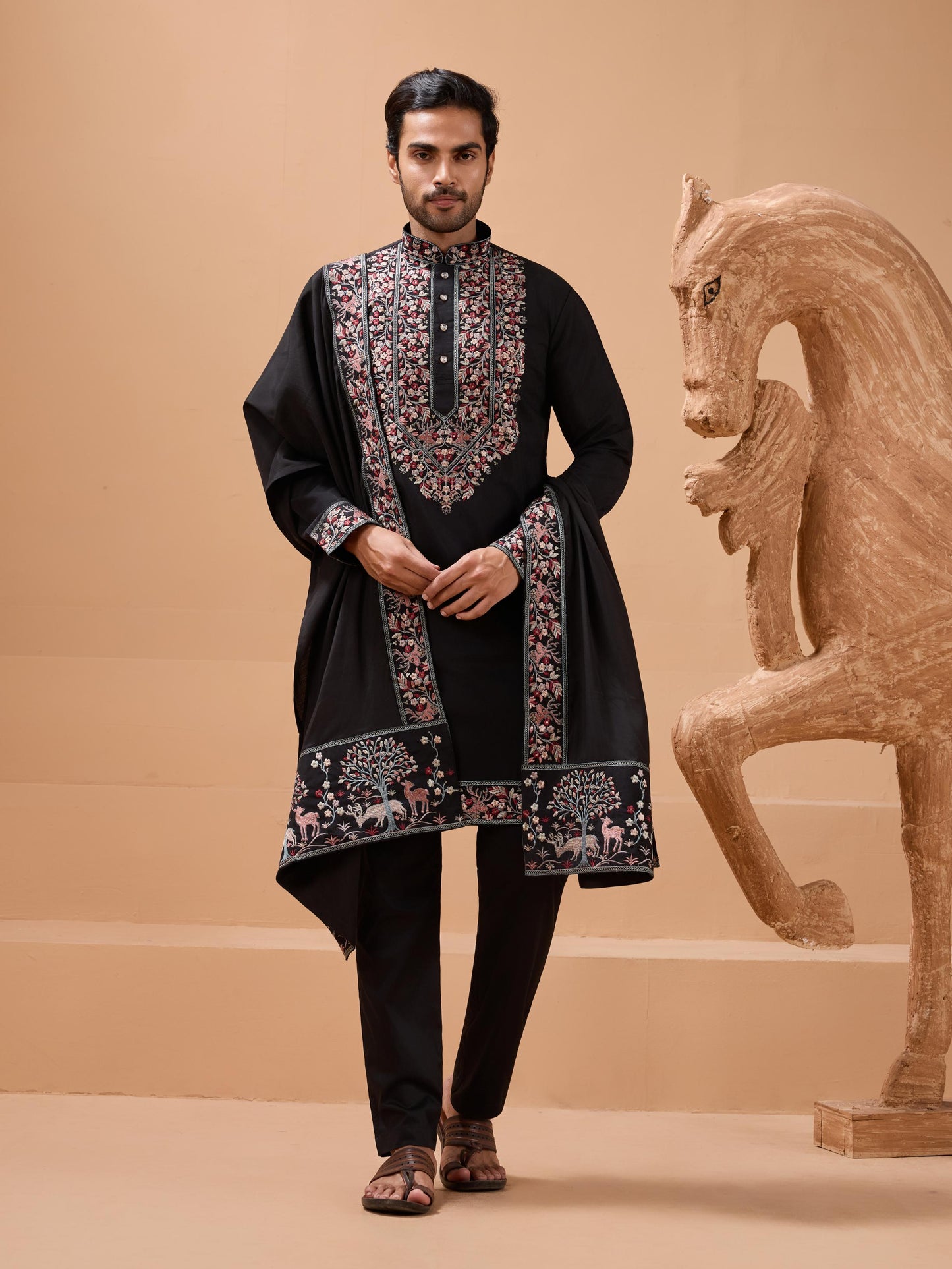 ROYAL LOOK -  Mens Wear Kurta with Dupatta Collection