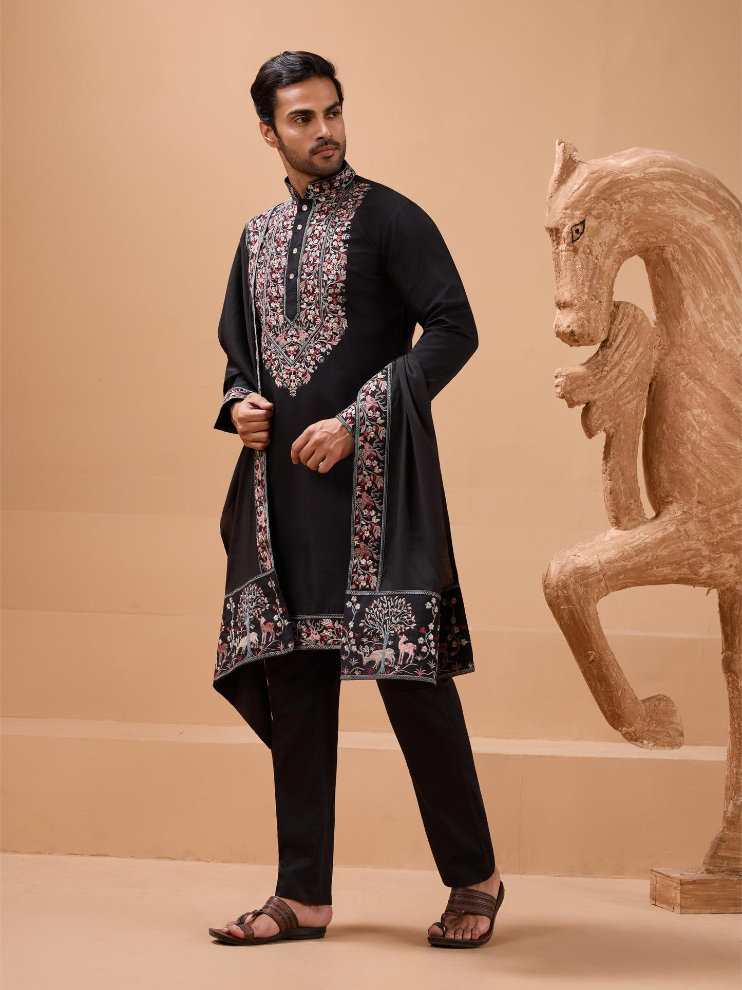 ROYAL LOOK -  Mens Wear Kurta with Dupatta Collection