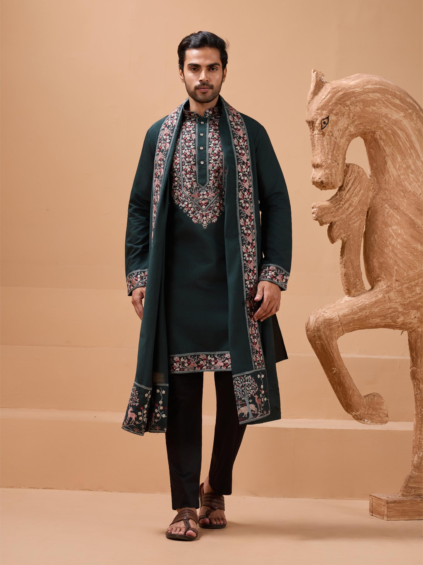 ROYAL LOOK -  Mens Wear Kurta with Dupatta Collection