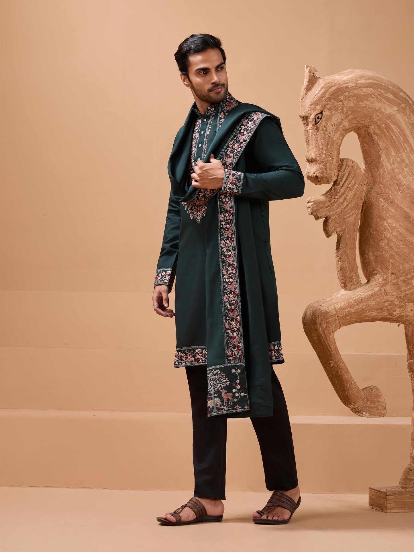 ROYAL LOOK -  Mens Wear Kurta with Dupatta Collection