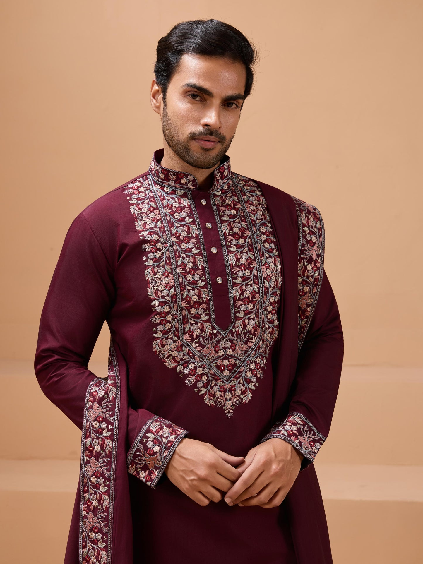 ROYAL LOOK -  Mens Wear Kurta with Dupatta Collection