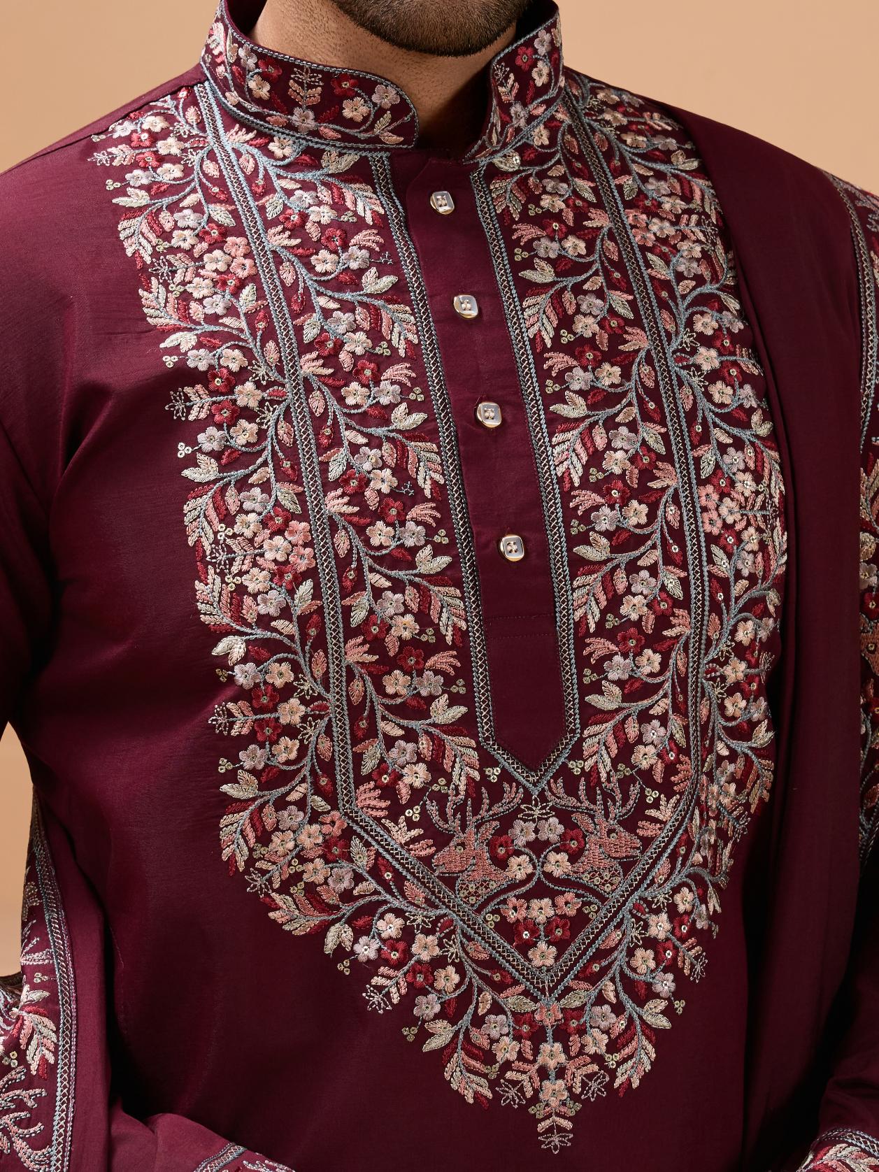 ROYAL LOOK -  Mens Wear Kurta with Dupatta Collection