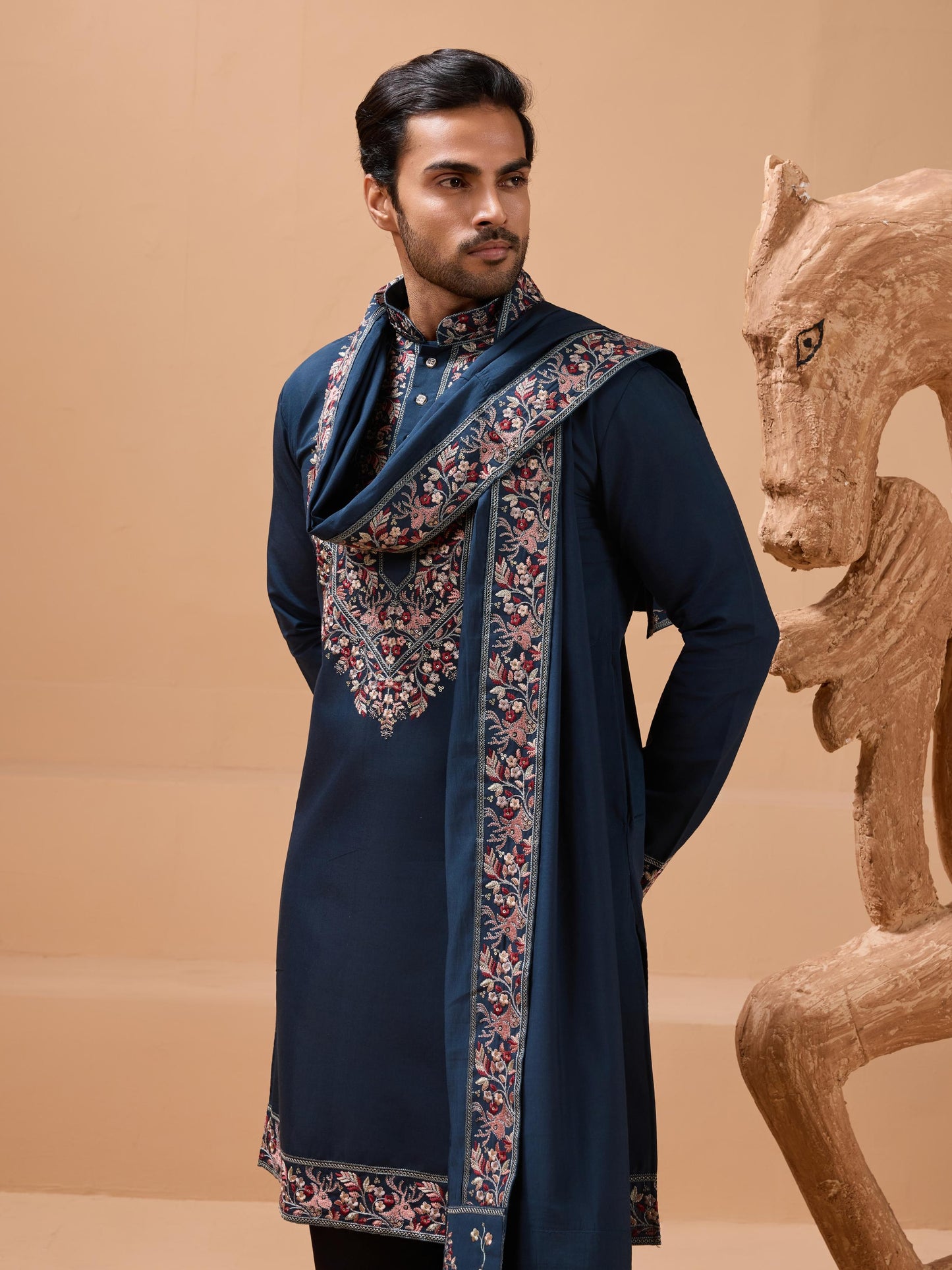 ROYAL LOOK -  Mens Wear Kurta with Dupatta Collection
