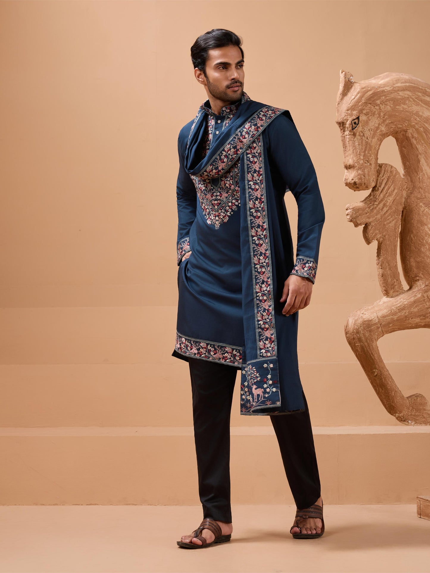 ROYAL LOOK -  Mens Wear Kurta with Dupatta Collection