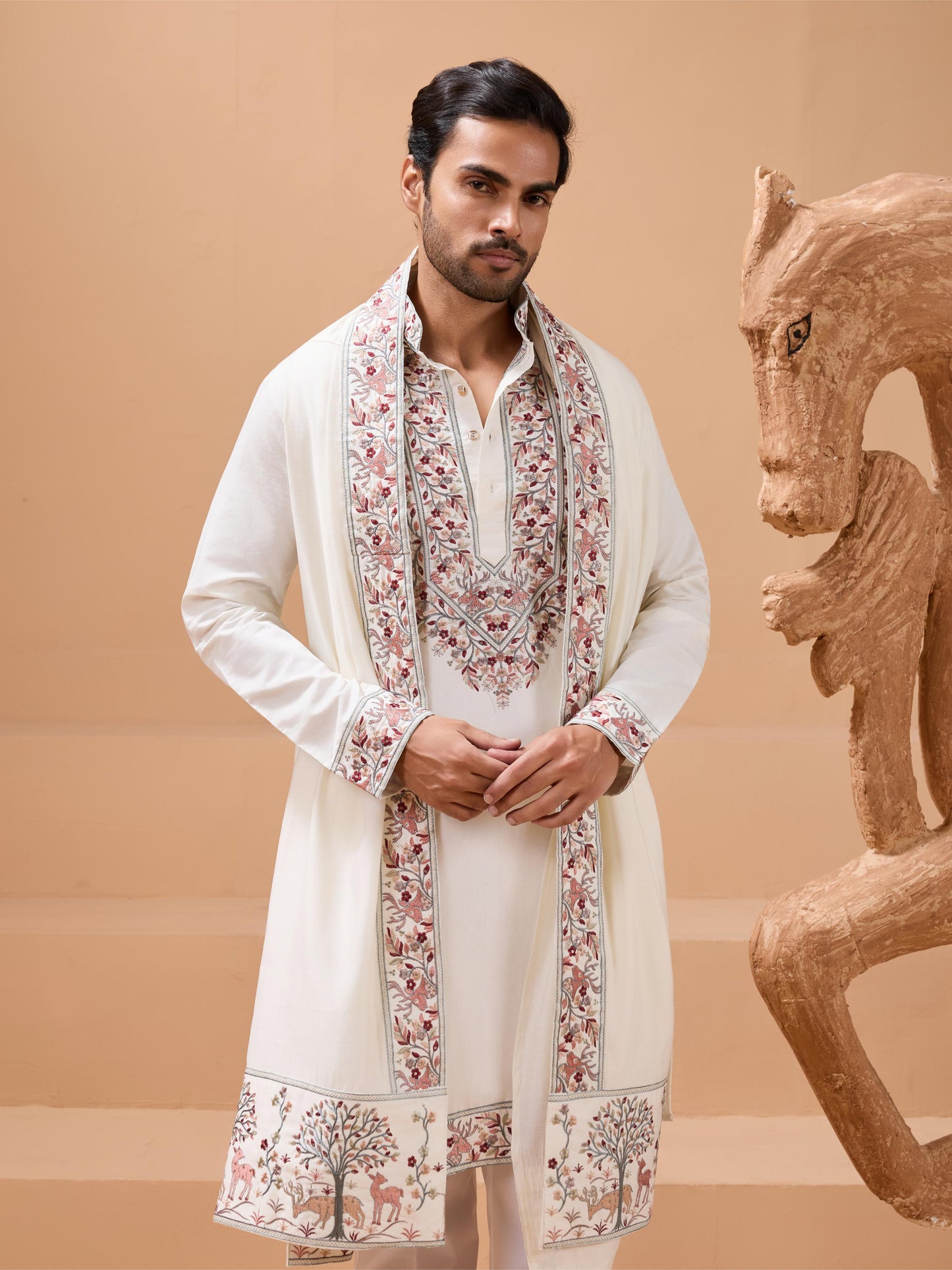 ROYAL LOOK -  Mens Wear Kurta with Dupatta Collection