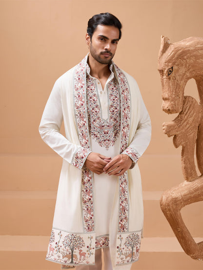 ROYAL LOOK -  Mens Wear Kurta with Dupatta Collection