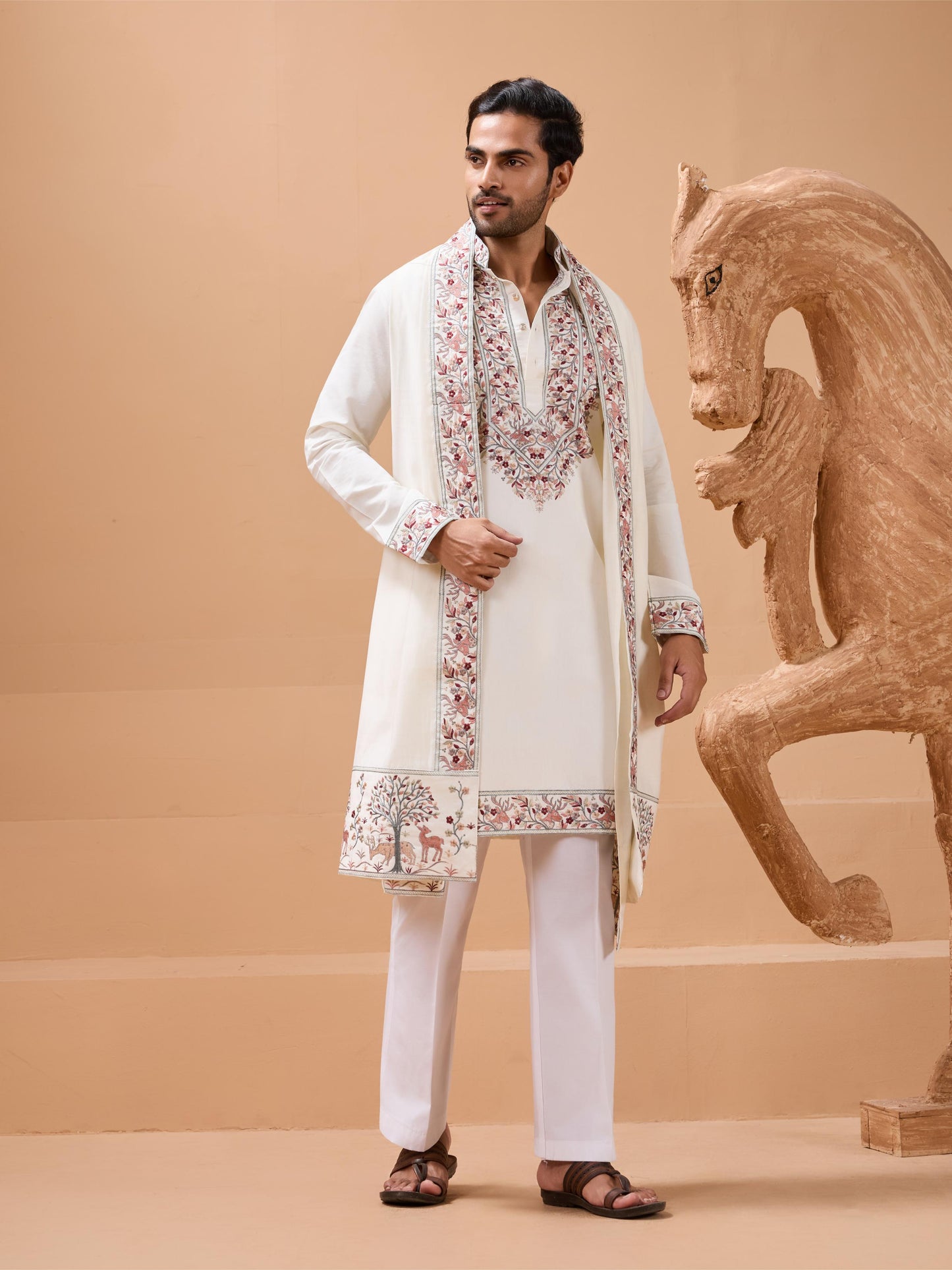ROYAL LOOK -  Mens Wear Kurta with Dupatta Collection