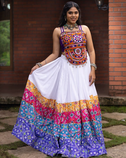 Ethnic Women Lehenga With Fancy Top | Navratri