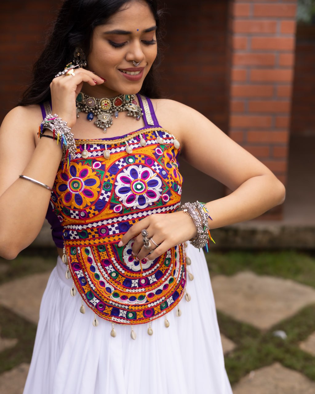 Ethnic Women Lehenga With Fancy Top | Navratri
