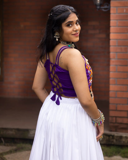 Ethnic Women Lehenga With Fancy Top | Navratri
