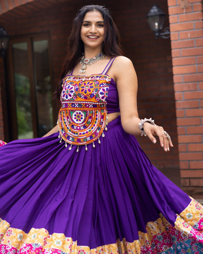 Ethnic Women Lehenga With Fancy Top | Navratri