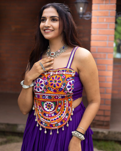 Ethnic Women Lehenga With Fancy Top | Navratri