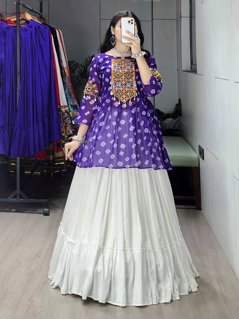 Ethnic  Lehenga With Kediya Sets