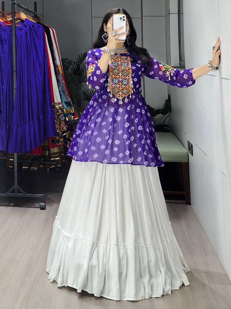 Ethnic  Lehenga With Kediya Sets