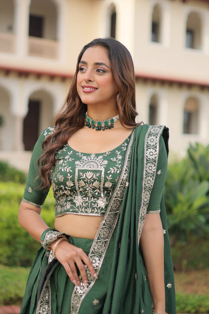 Green Chaniya Choli