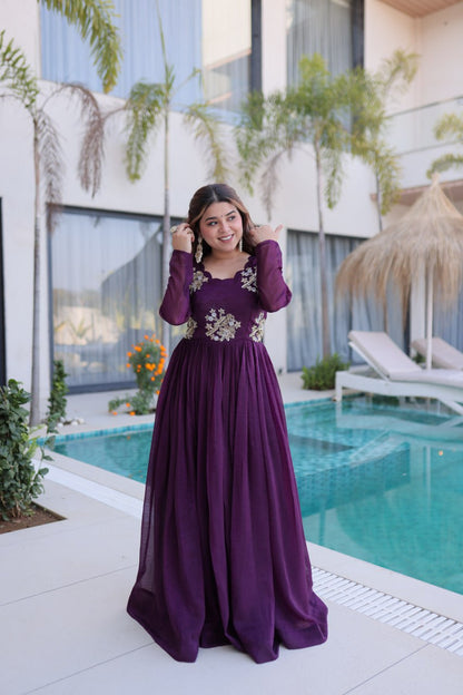 Silver Crunchy Gown