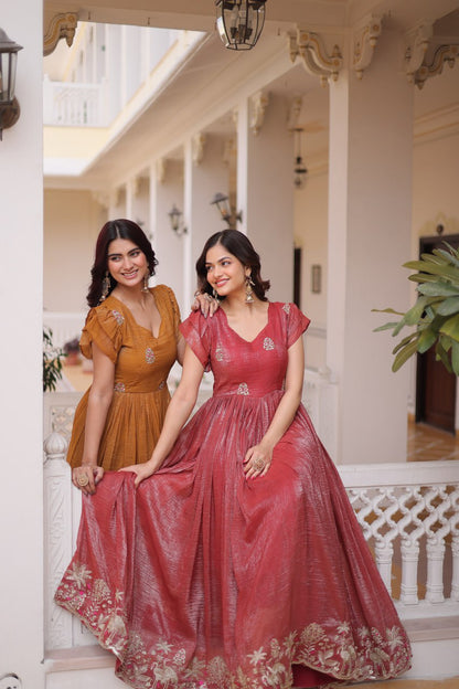 Silver Crunchy Gown