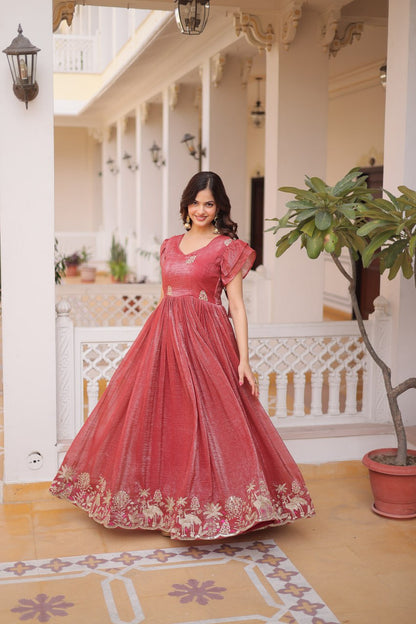 Silver Crunchy Gown