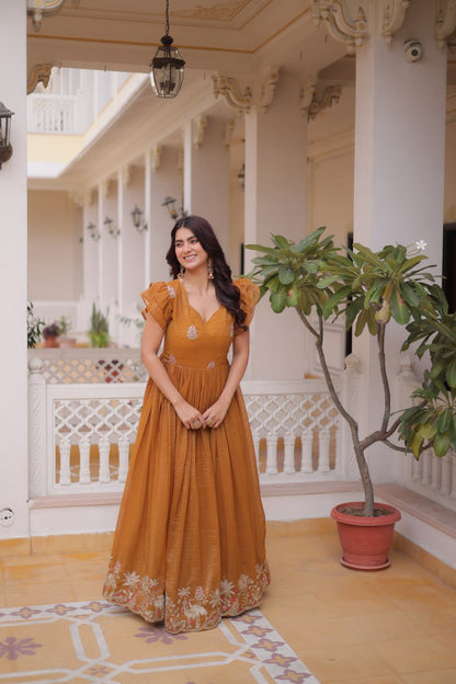 Silver Crunchy Gown
