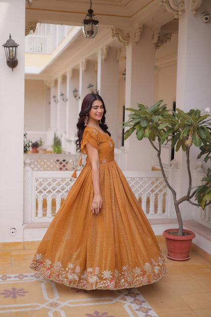 Silver Crunchy Gown