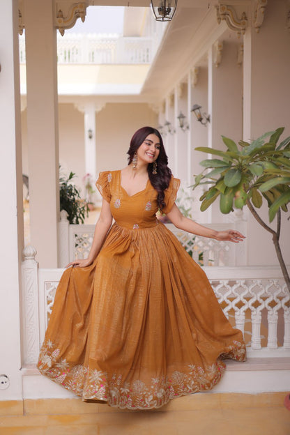 Silver Crunchy Gown