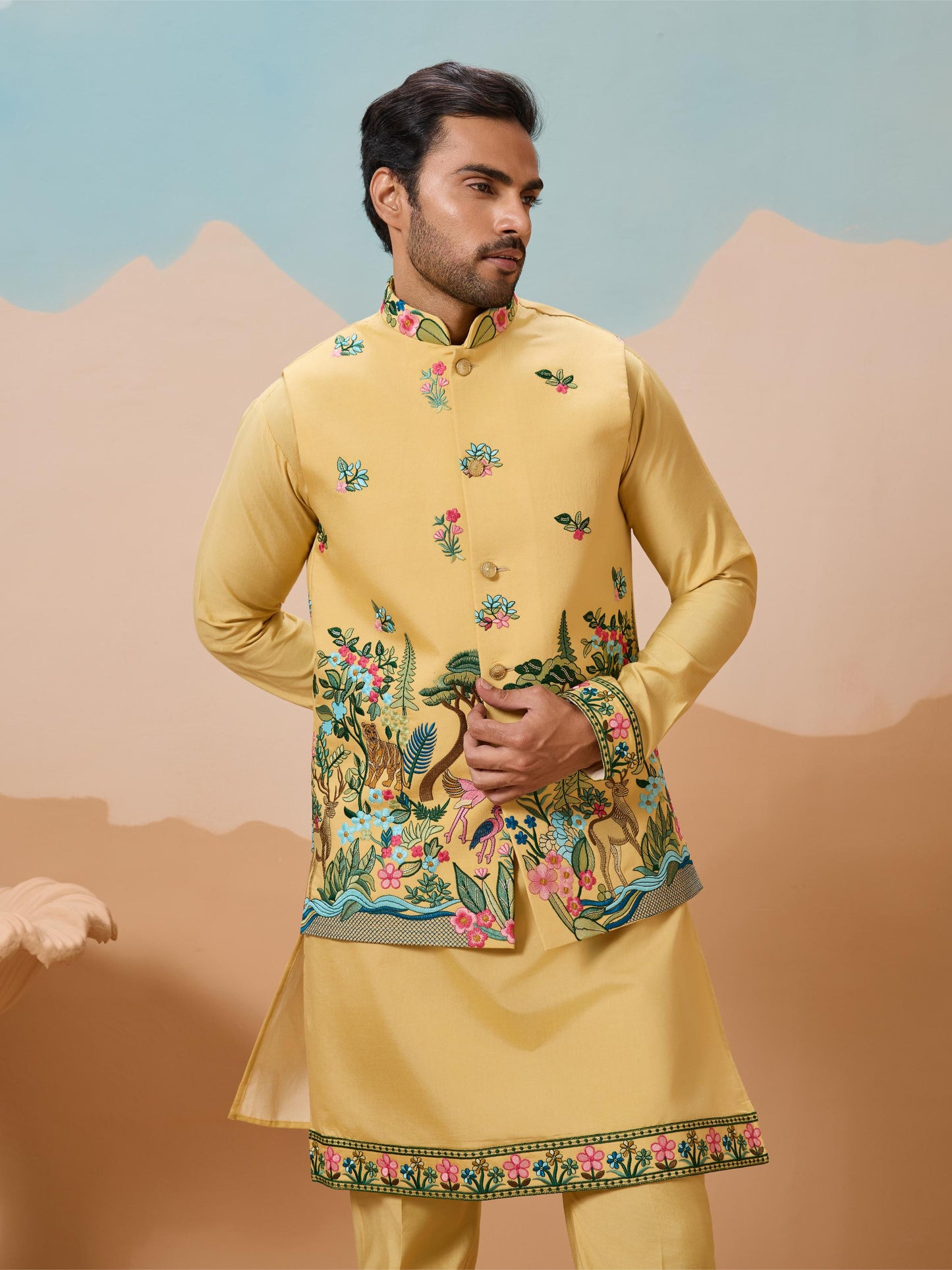 New Exclusive Festival Mens Wear Koti Kurta with Bottom Collection