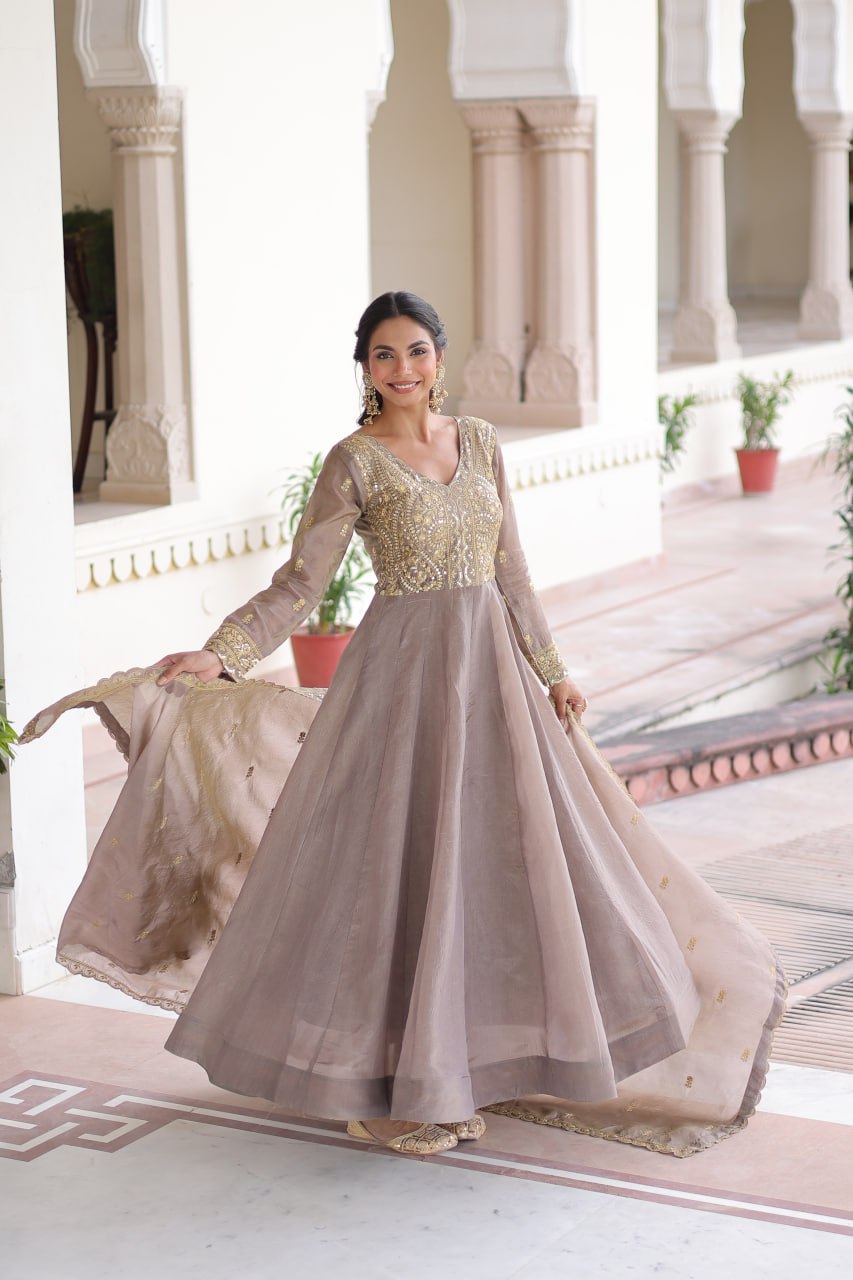 Gold-Crush Gown