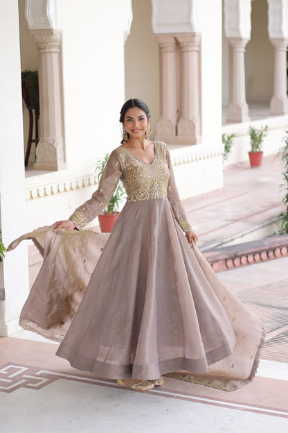 Gold-Crush Gown