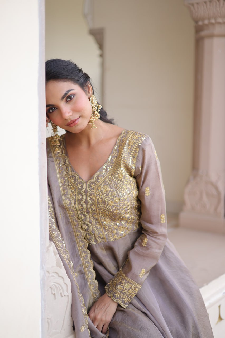 Gold-Crush Gown
