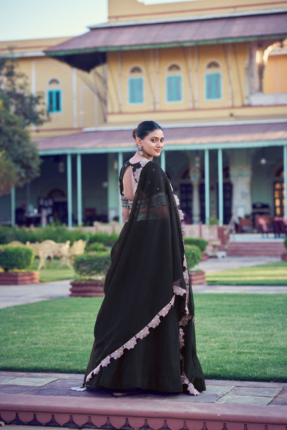 Georgette Wedding Lehenga