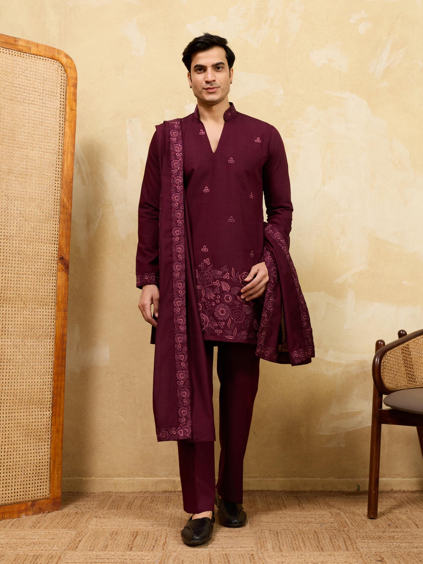THE GRAND V DRAPE - KURTA PANT WITH DUPATTA