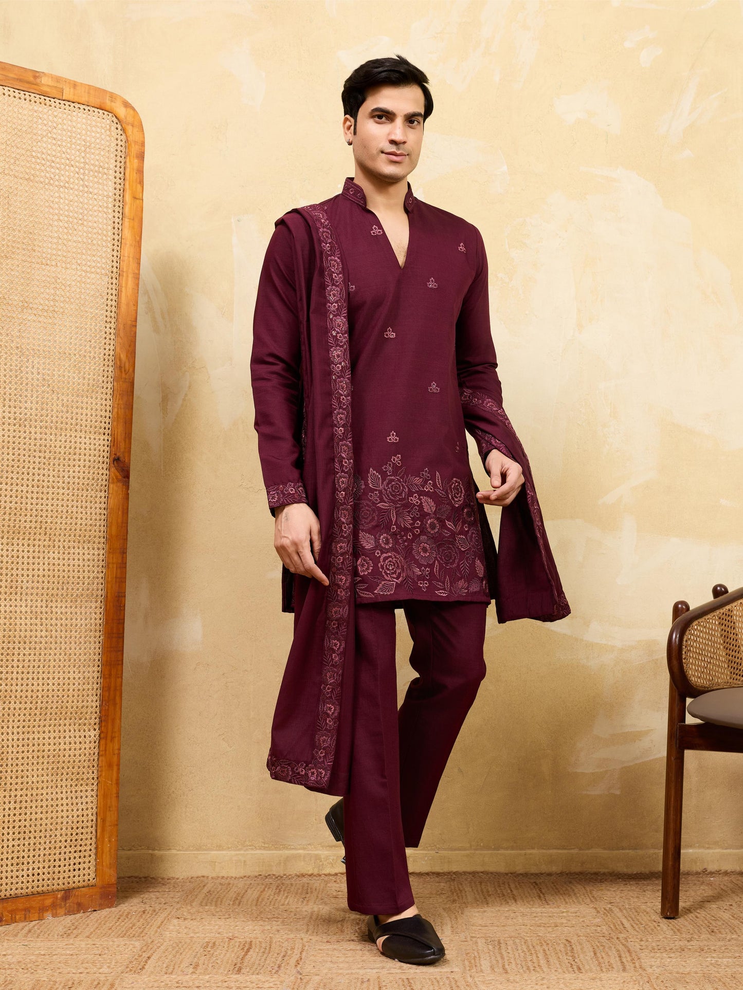 THE GRAND V DRAPE - KURTA PANT WITH DUPATTA