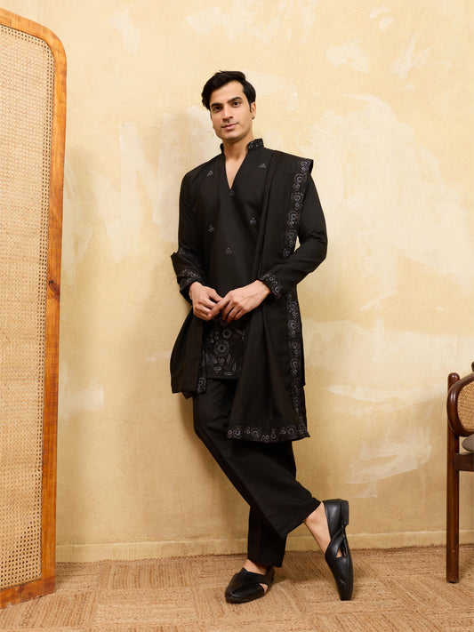 THE GRAND V DRAPE - KURTA PANT WITH DUPATTA