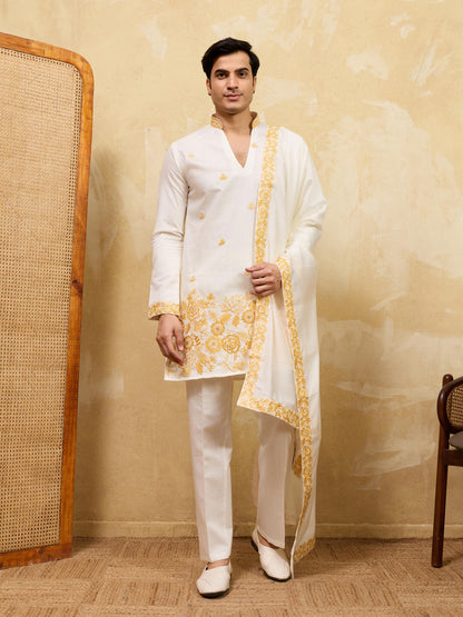 THE GRAND V DRAPE - KURTA PANT WITH DUPATTA
