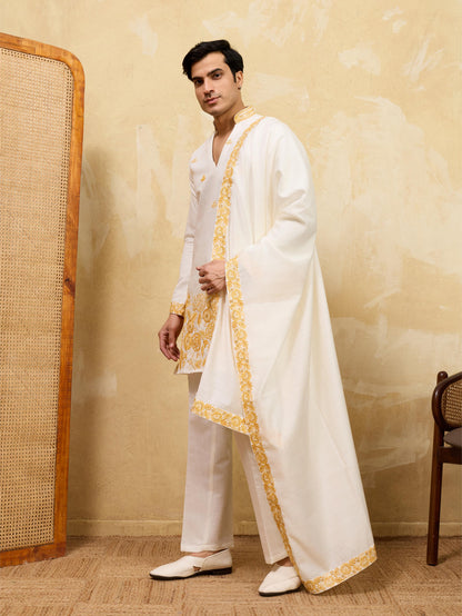 THE GRAND V DRAPE - KURTA PANT WITH DUPATTA