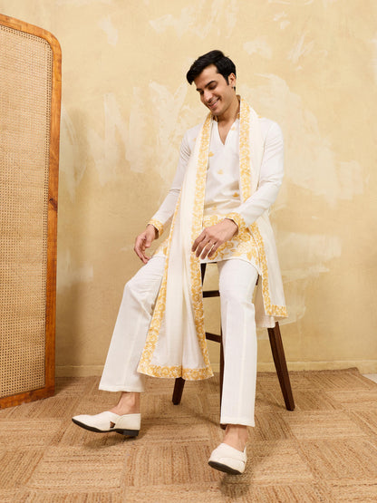 THE GRAND V DRAPE - KURTA PANT WITH DUPATTA