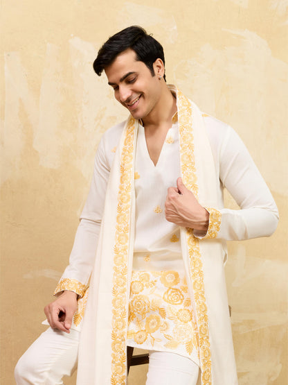 THE GRAND V DRAPE - KURTA PANT WITH DUPATTA