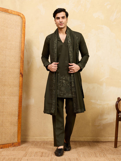 THE GRAND V DRAPE - KURTA PANT WITH DUPATTA