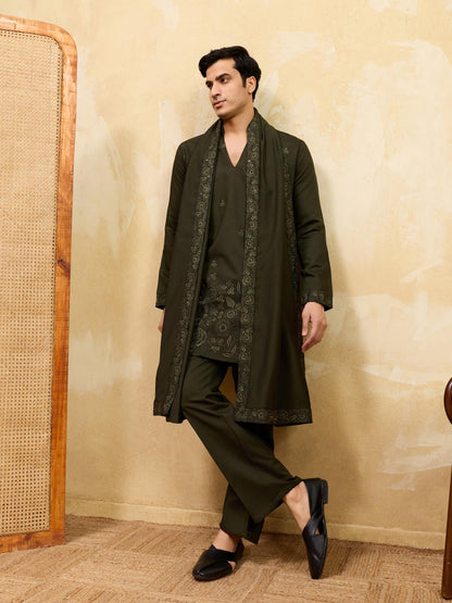 THE GRAND V DRAPE - KURTA PANT WITH DUPATTA
