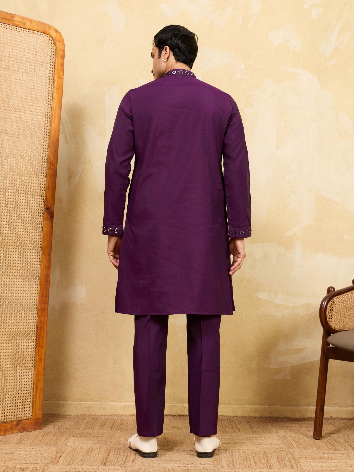 Royal Mirror Work Kurta With Pant