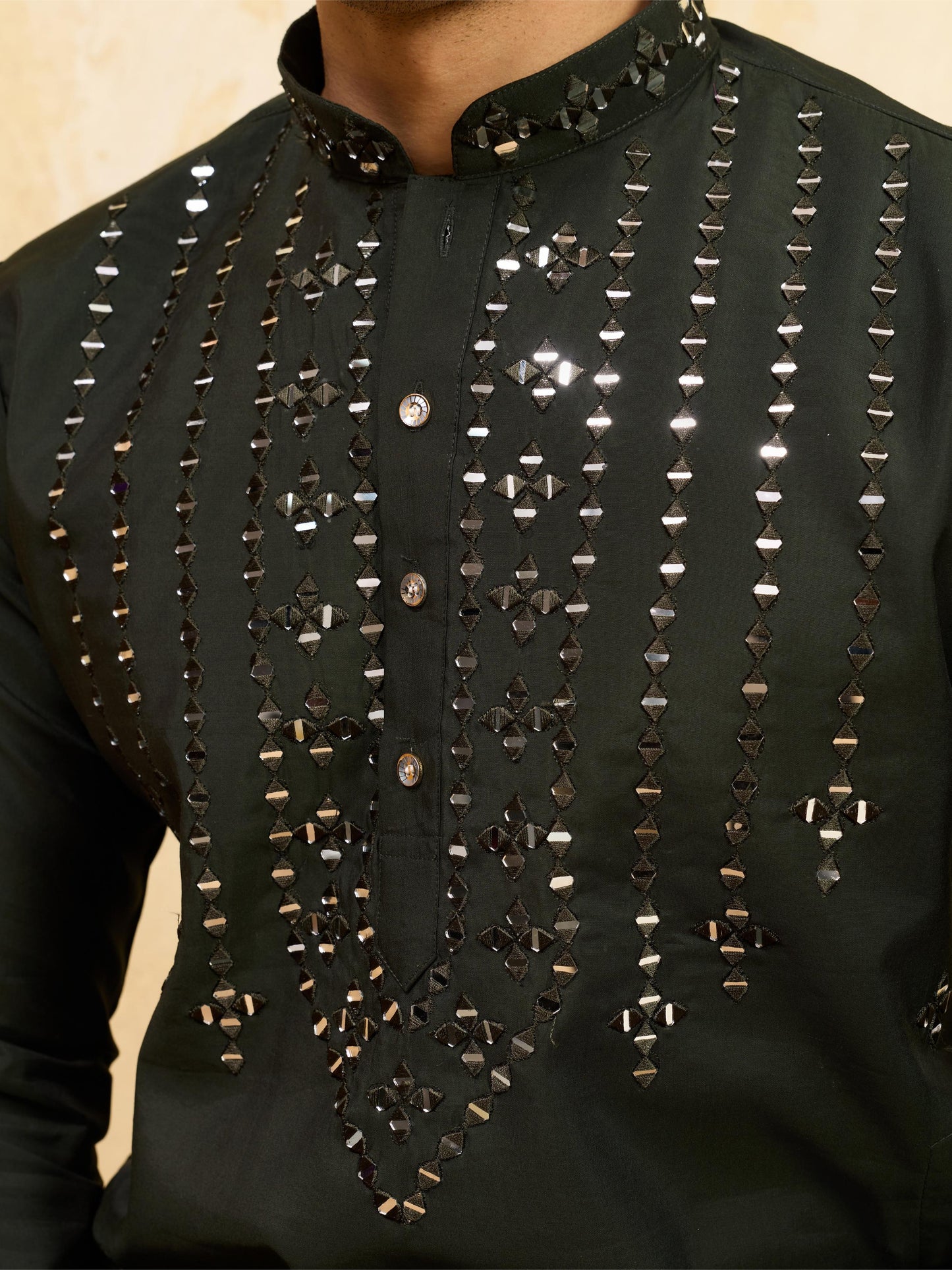 Royal Mirror Work Kurta With Pant