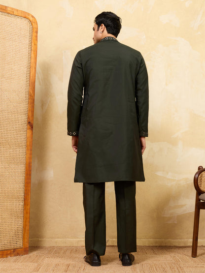 Royal Mirror Work Kurta With Pant