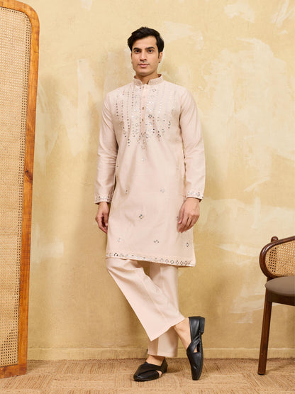 Royal Mirror Work Kurta With Pant