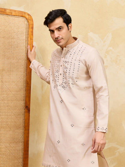 Royal Mirror Work Kurta With Pant