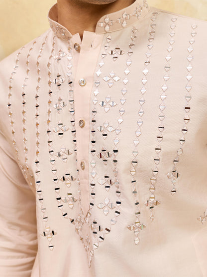 Royal Mirror Work Kurta With Pant