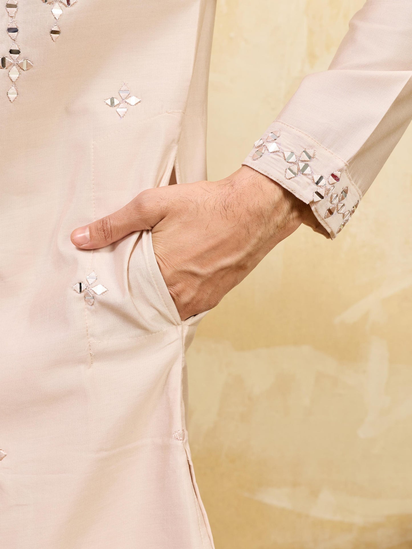 Royal Mirror Work Kurta With Pant