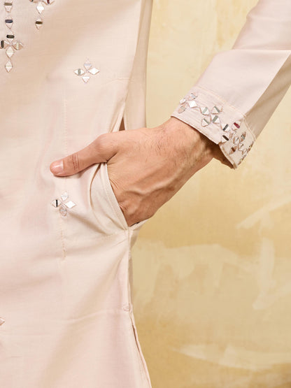 Royal Mirror Work Kurta With Pant