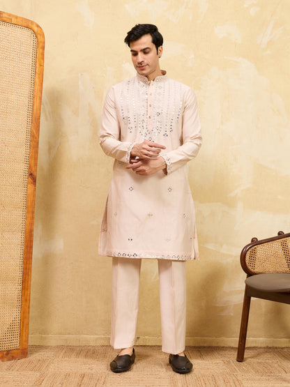 Royal Mirror Work Kurta With Pant