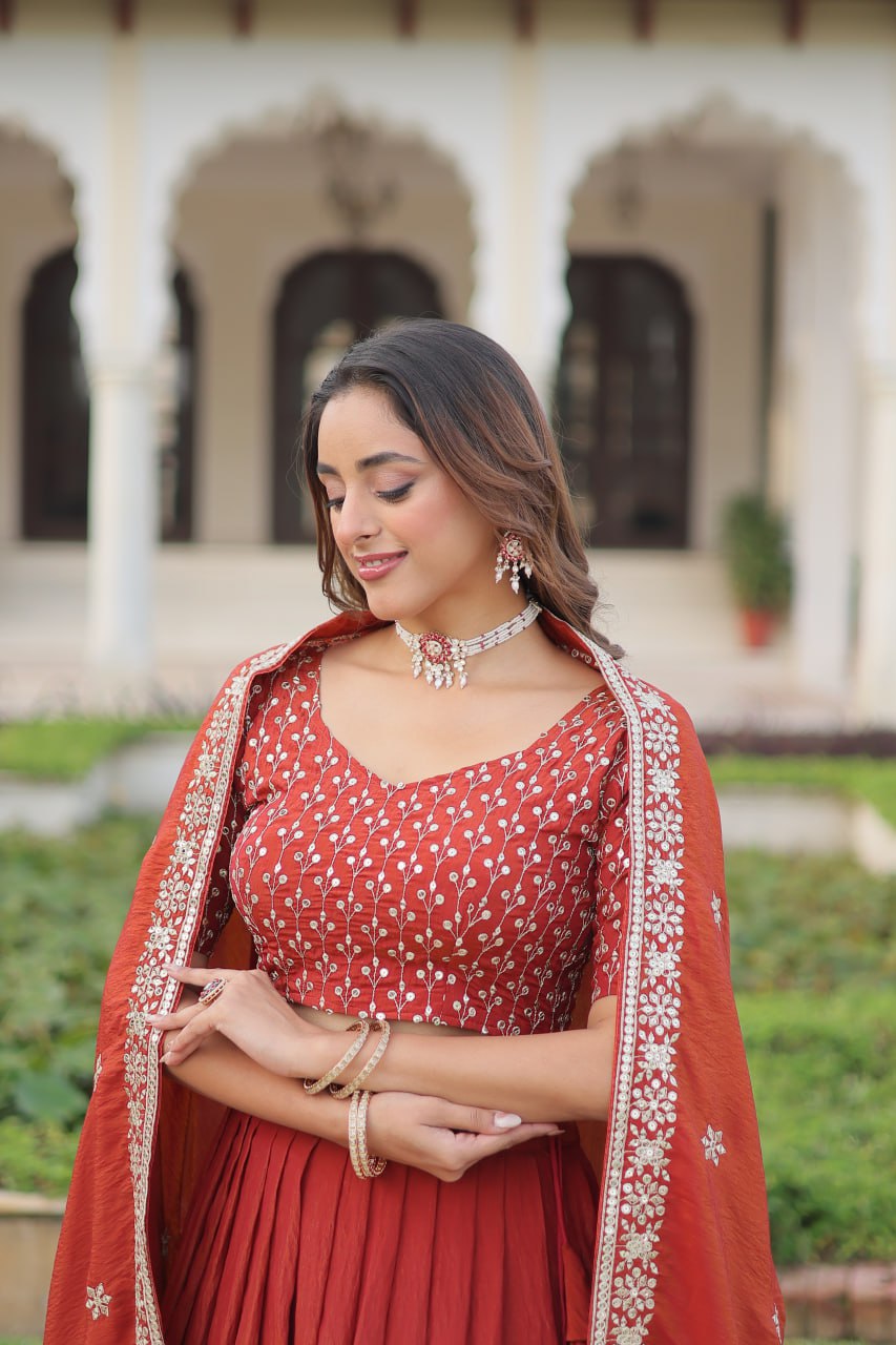 NC Vichitra Silk Wedding Chaniya Choli